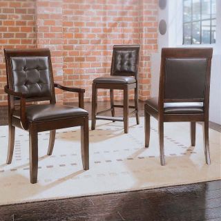 American Drew Tribecca Leather Side Chairs   2 Chairs   Kitchen & Dining Room Chairs