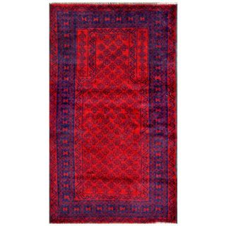 Herat Oriental Semi antique Afghan Hand knotted Tribal Balouchi Red