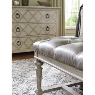 Oyster Bay Bellport Leather Bench by Lexington