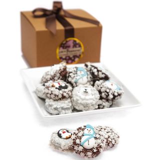 Winter Belgian Chocolate Drenched Oreos   Holiday Gift Baskets