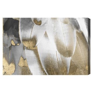 Oliver Gal Royal Feathers Canvas Wall Art   Wall Art
