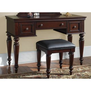 Home Styles Lafayette Vanity and Bench in Cherry