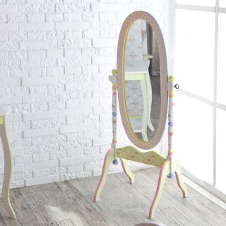 Fantasy Fields Crackled Rose Standing Mirror   19W x 48H in.   Kids Mirrors