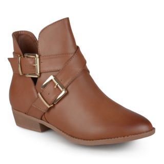 Journee Collection Womens Clover Cut out Buckle Booties
