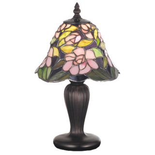 Chloe Lighting Tiffany Leafs and Grapes 34 H Table Lamp with Bowl