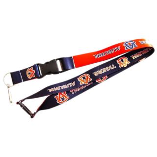 Auburn Tigers Reversible Clip Lanyard Keychain Id Ticket Holder