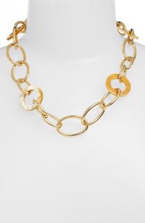 Lauren Ralph Lauren Horn & Chain Collar Necklace