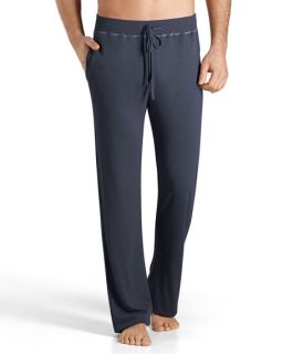 Hanro Theophile Solid Lounge Pants, Blue