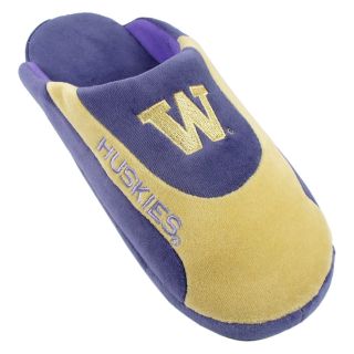 Comfy Feet NCAA Low Pro Stripe Slippers   Washington Huskies   Mens Slippers