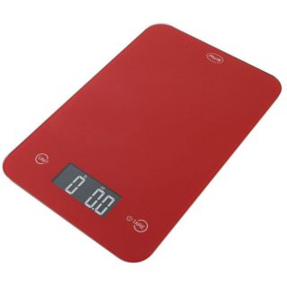 American Weigh Scales Thin Digital Red Kitchen Scale