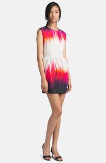 MSGM Flame Tie Dye Print Cotton Dress