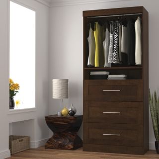 Pur by Bestar 36 inch Storage Unit with 3 drawer Set   16812543
