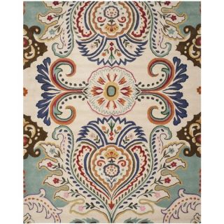 Safavieh Handmade Bella Ivory/ Blue Wool Rug (89 x 12)   15669506
