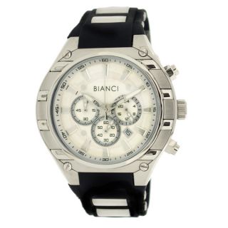 Roberto Bianci Mens Sports Chronograph Watch with Silvertone Dial and