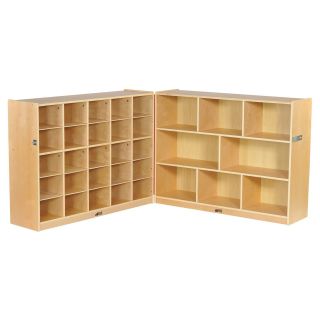 ECR4KIDS Fold and Lock 25 Tray Cabinet with 36 in. Storage   Toy Storage