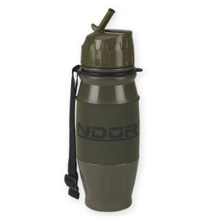 NDuR 28 ounce Olive Green Flip Top Bottle with Advanced Filter
