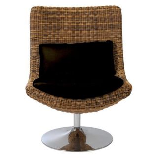Euro Style Fenia Swivel Chair   Triple Brown   Accent Chairs