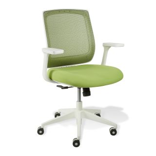 Jesper Fully Ergonomic Office Chair with White Frame   Desk Chairs