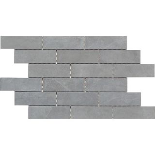 Concrete Connection Porcelain Interlocking Border Mosaic Tile in Steel
