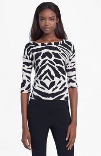 Tracy Reese Graphic Stretch Cotton Tee