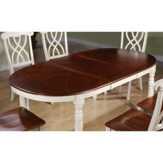 Monarch Specialties Inc. Round Dining Table in Distressed Antique