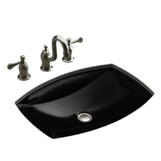 Polaris Sinks PUPSBL Black Porcelain Bathroom Sink