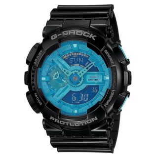 Casio G Shock Mens Blue Dial and Black Resin Strap Watch   15684200