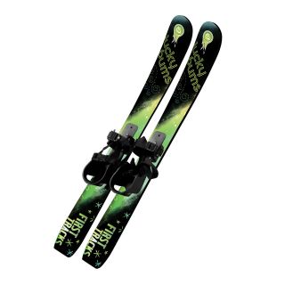Lucky Bums Kids Beginner Snow Skis   No Poles   Green/Black   70 cm   Snow Gear and Toys