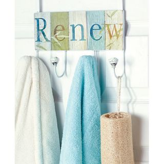 Stupell Industries Renew Over the Door Towel Hanger