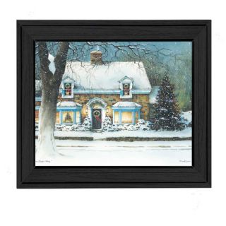 Snow Softly Falling by John Rossini Framed Painting Print by Millwork
