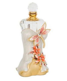 Dragonfly and Lily Perfume Bottle