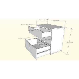 Nexera Next 3 Drawer Filing Cabinet
