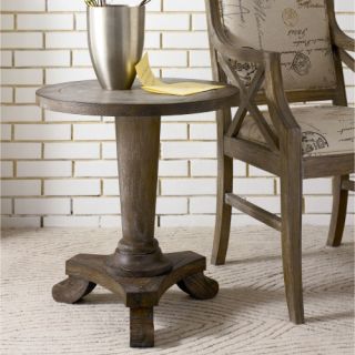 Hammary Hidden Treasures Driftwood Round Pedestal Table   End Tables