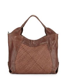 Henry Beguelin Beverly Woven Double Handle Tote Bag, Tan