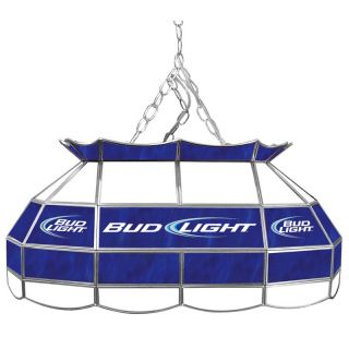 Trademark Bud Light Stained Glass 28 Inch Pool Table Light