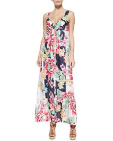 Johnny Was Collection Silk Button Front Dress, Plus Size