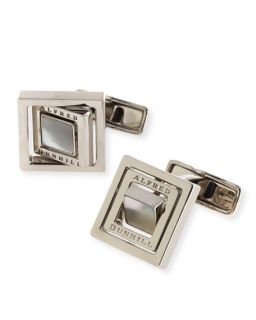 dunhill Mother of Pearl Gyro Square Cuff Links