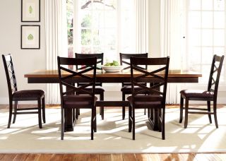 Liberty Furniture Bistro II 7 pc. Trestle Dining Set   Kitchen & Dining Table Sets