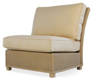Lloyd Flanders Hamptons All Weather Wicker Armless Sectional Chair   Outdoor Sectional Pieces