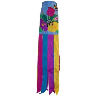 In the Breeze Floral Bee Funsock   Wind Spinners