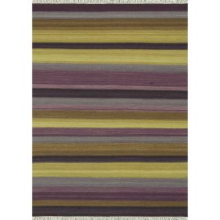 Safavieh Handmade Impressions Solo Purple New Zealand Wool Rug (5 x 8