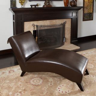 Charlotte Chaise Lounge   Brown   Indoor Chaise Lounges