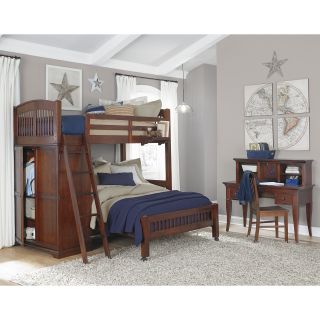 NE Kids Walnut Street Locker Loft Bed   Chestnut   Bunk Beds & Loft Beds
