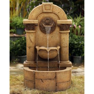 Jeco Marble Pillar Garden Wall Indoor/Outdoor Fountain   Fountains