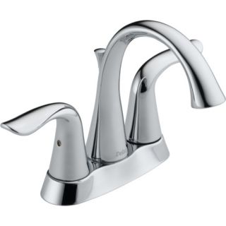 Delta Lahara Two Handle Centerset Lavatory Faucet with Pop Up Drain