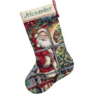 Santa Christmas Stocking Counted Cross Stitch Kit   11436196
