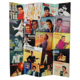Double Sided Elvis Presley Album Covers Canvas Room Divider   6 ft. Tall   Room Dividers