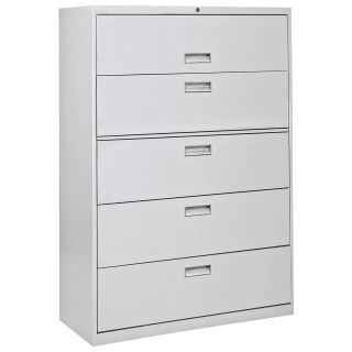 Sandusky Lee 600 Series 42 Inch 5 Drawer Lateral File Cabinet   File Cabinets