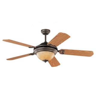 Transitional Burnished Antique Brass Ceiling Fan and Light Kit