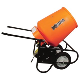 Kushlan Electric Portable Concrete Mixer with 3.5 Cubic Foot Drum  Cement Mixers